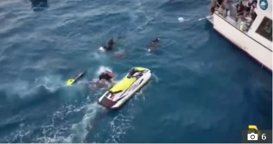 Ünlü yıldız Sean McInerney sörf tahtasından düştü köpekbalığı ısırdı